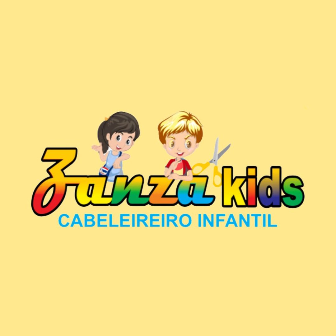 Logo Zanza kids - Cabeleireiro Infantil
